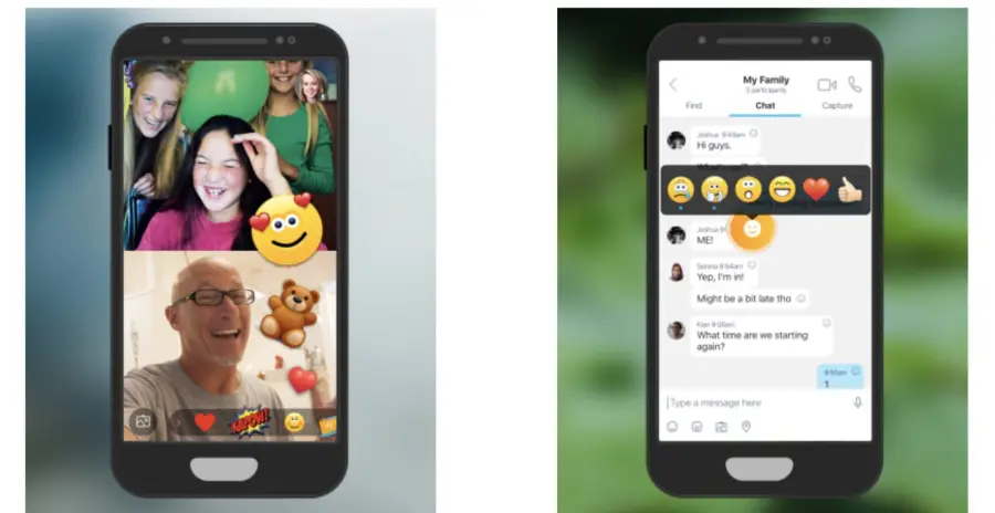 Skype si aggiorna: arrivano emoticon, foto e reazioni in diretta durante una videochiamata